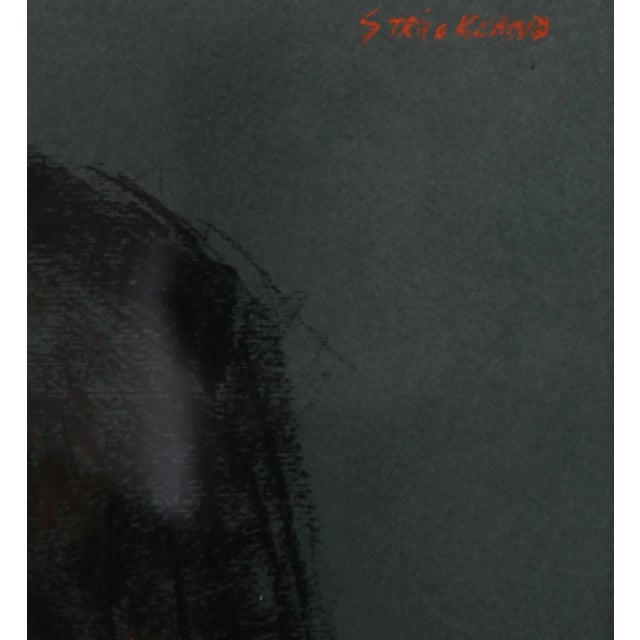 Artist: Thomas Strickland, American (1923 - 1999) Title: Lourdes with Red Rose Year: circa 1965 Medium: Pastel on Paper,...