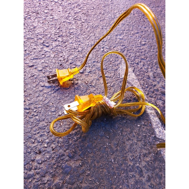 Late 20th Century Pair of Frederick Cooper Floral Lamps With Brass Bases For Sale - Image 9 of 9