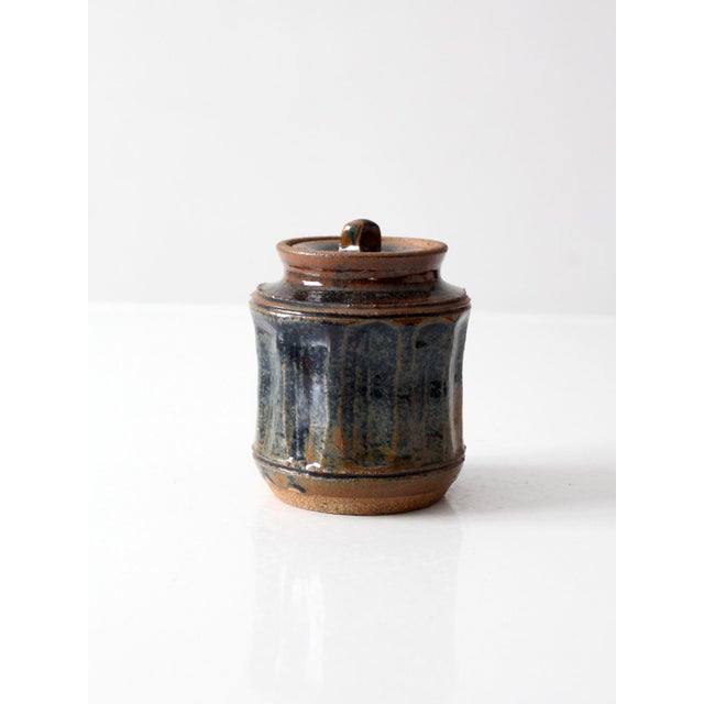 Vintage Studio Pottery Jar For Sale - Image 4 of 12
