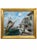 Wood French Harbor Scene Painting, Circa 1950-1970 For Sale - Image 7 of 8