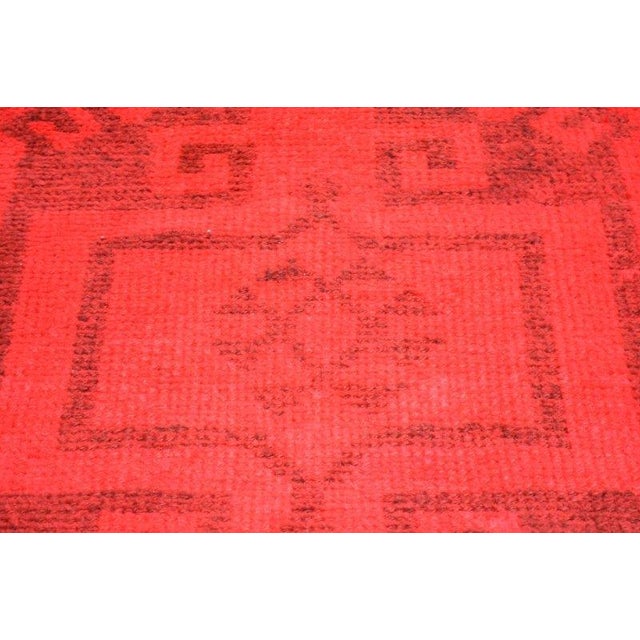 Turkish Vintage Turkish Tribal Kurdish Hand Knotted Wool Runner Rug,2'9"X11'2" For Sale - Image 3 of 4