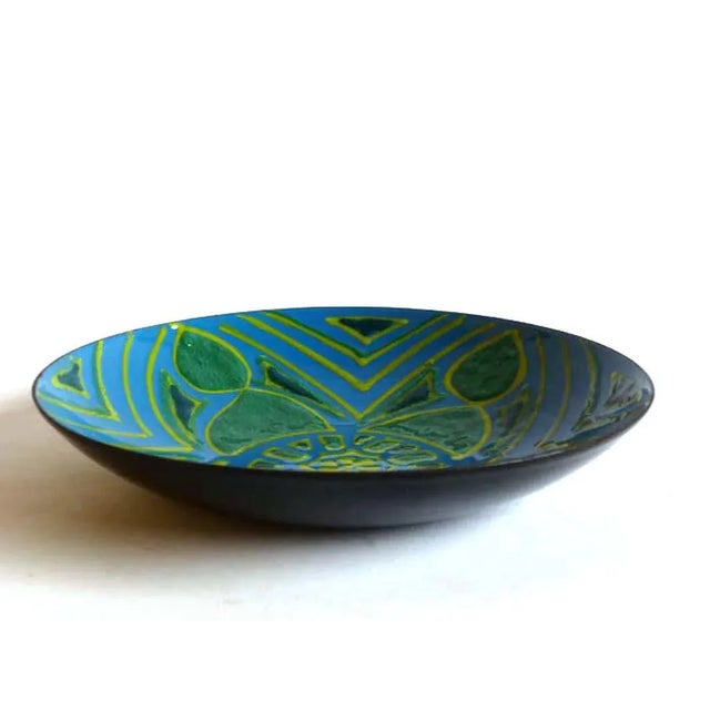 Mid-Century Modern Enamelled Copper Bowl from SIVA Poggibonsi, 1950s For Sale - Image 3 of 6