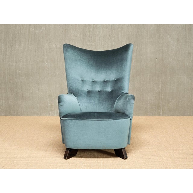 Brown Armchair by Carl Gustaf Hiort Af Ornäs, Finland, 1940s For Sale - Image 8 of 16