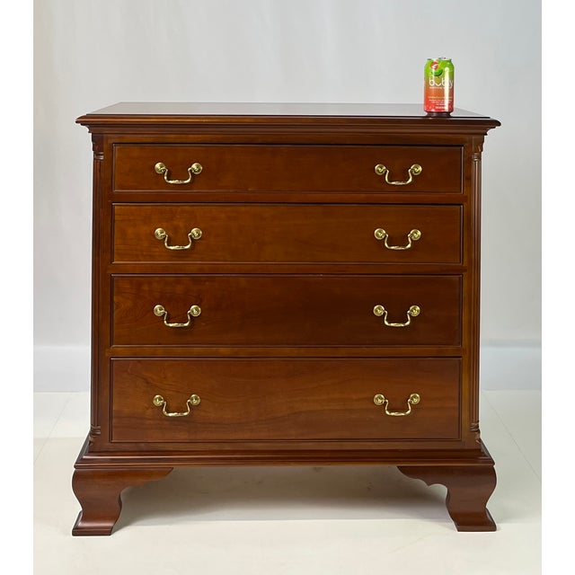 1990s Waterford Furniture Makers Solid Cherry Bachelor’s Chest For Sale - Image 18 of 18