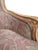 Burgundy Vintage French Louis XV Style Carved Wood Bergère Accent Armchair For Sale - Image 8 of 14