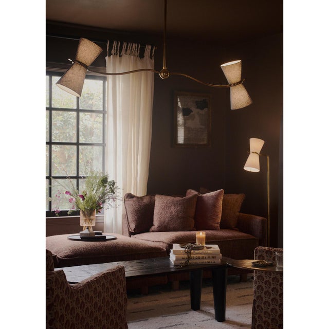 Inspired by the refined curve of Clark Gable’s iconic mustache, the Gable Chandelier balances elegance with a subtle,...