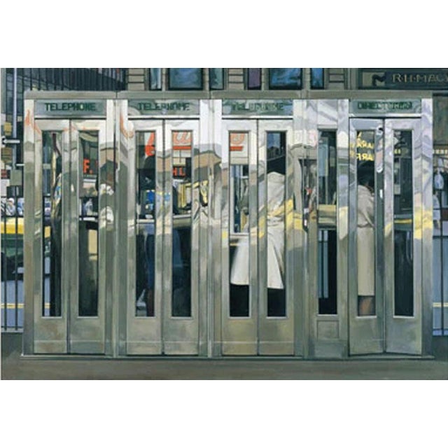 Contemporary Richard Estes Telephone Booths Poster For Sale - Image 3 of 3