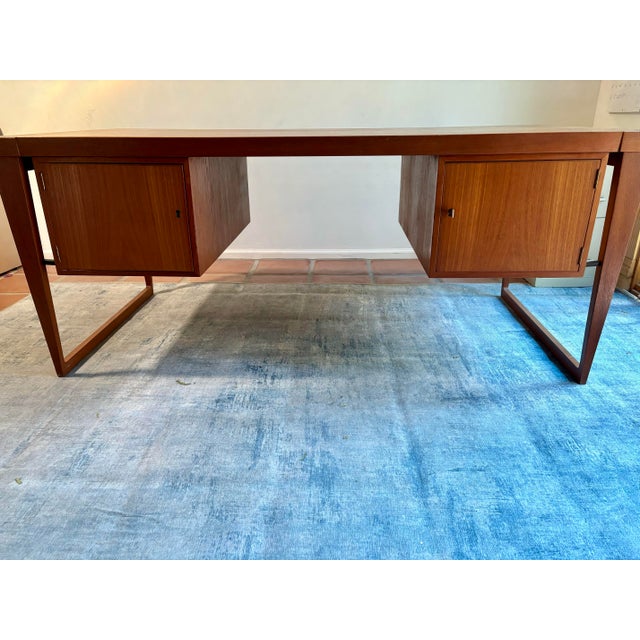 Mid-Century Modern 1960s Kai Kristiansen Teak Desk Fm Møbler For Sale - Image 3 of 8