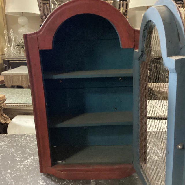 Early 19th Century Early 19c Italian Petite Curio Wall Cabinet For Sale - Image 5 of 9