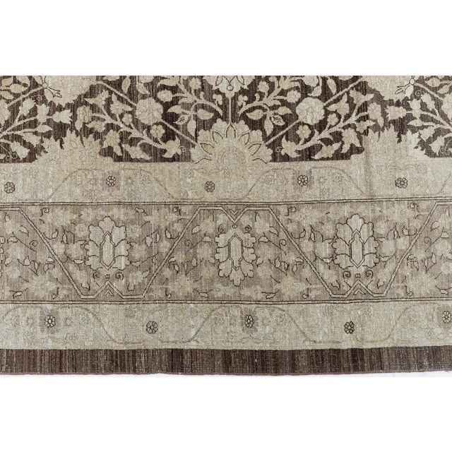 Traditional Antique-Inspired Beige Rug "Sepia Arabesque" by Doris Leslie Blau For Sale In New York - Image 6 of 7