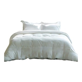 Summer Weight Premium White Duck Down Duvet with TENCELTM Lyocell Organic Cotton Shell, King For Sale