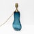 Mid-Century Modern Italian Blue Murano Sommerso Glass Table Lamps, 2000, Set of 2 For Sale - Image 6 of 8