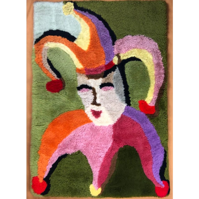 French Tapestry or Wall Decoration by Henri Gineste "Le Fou Du Roy" Kings Joker & Exhibit Catalog For Sale - Image 10 of 10