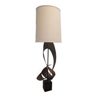 1970s Brutalist Sculptural Lamp Attributed to Richard Barr for Laurel Lamp Co For Sale