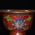 Cloisonne Enamel Stemmed Bowl, Copper Wire Inlaid Floral Pattern For Sale In Los Angeles - Image 6 of 9