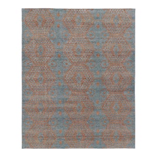 Contemporary Geometric Honeycomb Wool Rug by Rug & Kilim, India For Sale