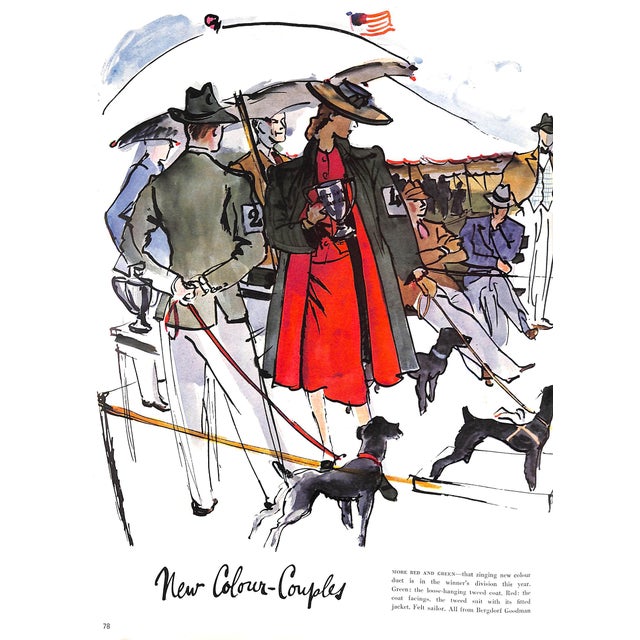 Paper Vogue-Paris Openings-American Fashions September 1939 For Sale - Image 7 of 12