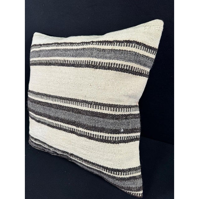 Turkish Hemp Pillow Cushion Natural Beige Gray Pillow Cushion Cover 24x24 #30365 Enhance your home decor with our Kilim...