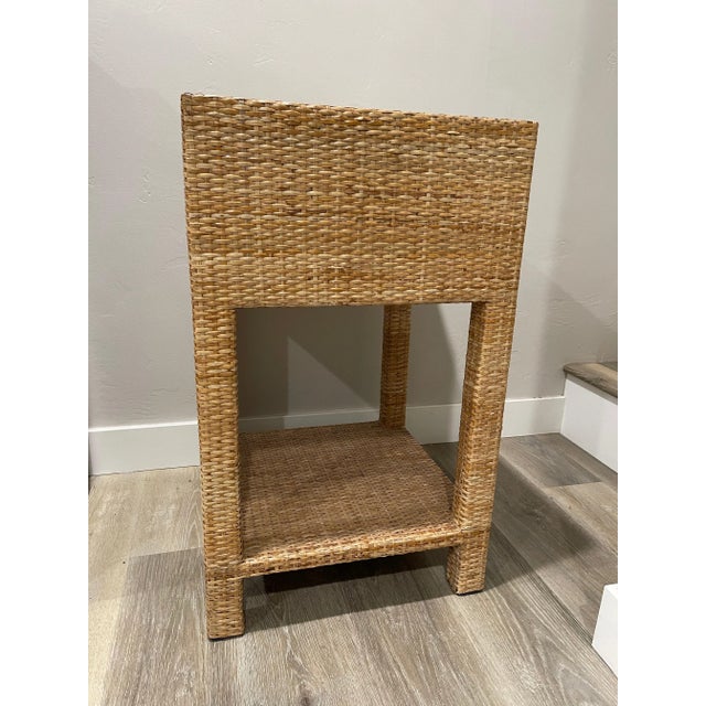 American Made Goods Rattan Single Nightstand For Sale - Image 3 of 13