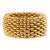Ladies Tiffany & Co. 18k Yellow Gold Wide Somerset Mesh Band Ring, Size 5.75 For Sale