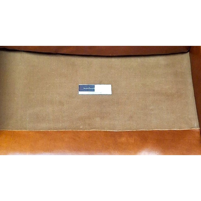 Dessin Fournir French Leather and Mahogany Wingback Chair For Sale - Image 10 of 10