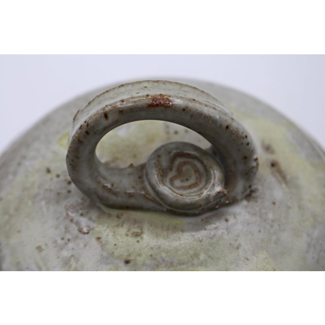 Mid 20th Century Signed and Stamped Lidded Stoneware Box by Warren MacKenzie For Sale - Image 5 of 7