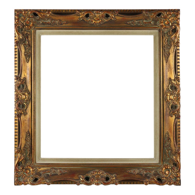 Gilded Wooden Painting Frame, Belgium, 1960s For Sale