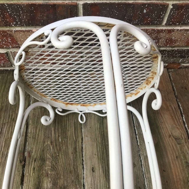 Metal 1960s Mid Century Victorian Plant Stand For Sale - Image 7 of 12