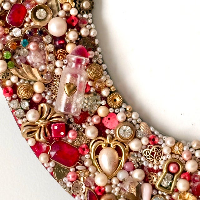 Victorian Style Jewelry Beaded Photo Frame For Sale - Image 4 of 6