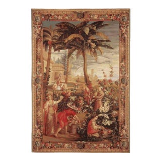 The Pineapple Harvest Loom Woven Tapestry - 218 X 152 Cm (7'2" X 5'0") - Requires Rod Size 4 For Sale