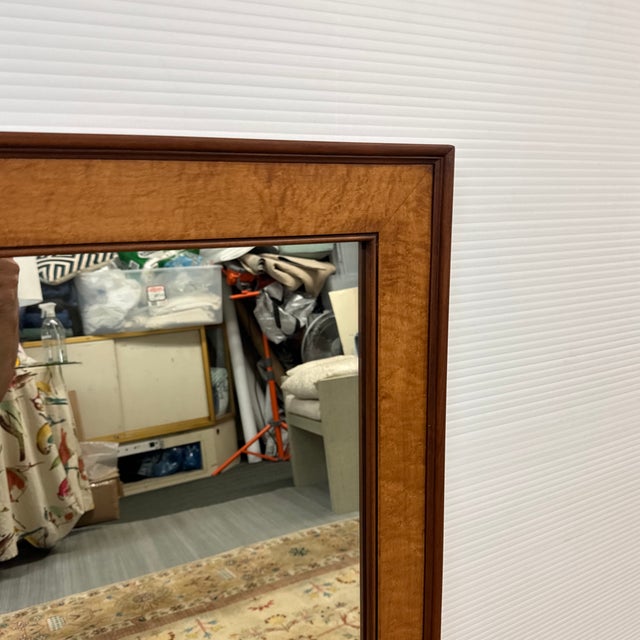 Traditional Two-Tone Wood Frame Wall Mirror For Sale - Image 9 of 12