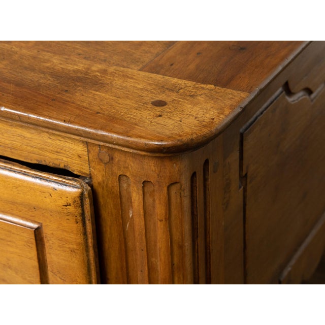 French French Louis XVI Style 19th Century Walnut Table with Single Carved Drawer For Sale - Image 3 of 12