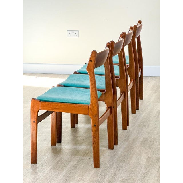 Danish Chairs in Teak from Hans Olsen, Denmark, 1960s, Set of 4 For Sale - Image 17 of 18