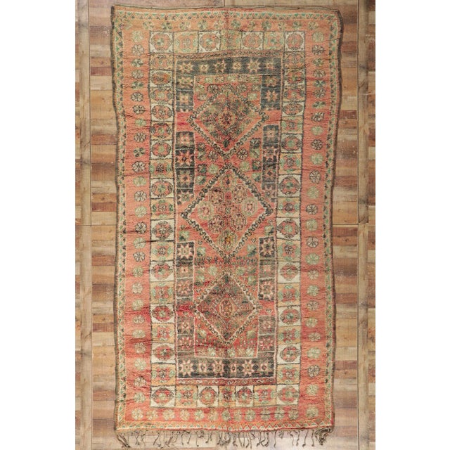 Orange Vintage Berber Moroccan Rug - 06'06 X 12'06 For Sale - Image 8 of 9