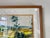 Green 70's Vintage Wieden Landscape - Farm Land Watercolor Painting, Framed For Sale - Image 8 of 13