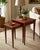 Traditional Vintage Mahogany Nesting Tables Gold Inlay Refinished Mid Century Lb Van Server For Sale - Image 3 of 10
