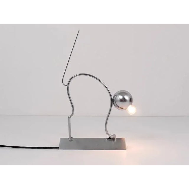 Art Deco Cat Sculpture Table Lamp in the style of Hagenauer, 1930s For Sale - Image 10 of 11