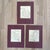 Vintage 1953 Neoclassical Style Louis David Prints - Series of 3. Mounted on Royal purple stock with gold lettering.