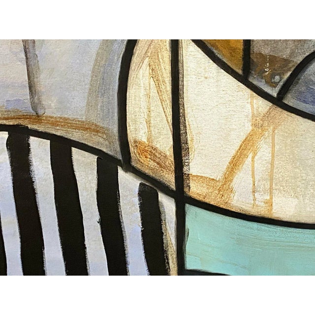 Monili Federico Pinto Schmid , Italy , 2021 Acrylic, Oil Pastel on Canvas, 55x79in For Sale - Image 10 of 13