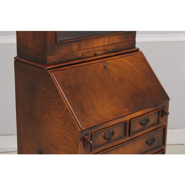 Theodore Alexander Mahogany Secretary Desk For Sale - Image 14 of 18