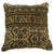 Pillow made from a Kurdish Tribal rug. 17'' x 18'''