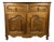 French Provincial Oak Server Cabinet With Sliding Shelves, Early 20th Century For Sale