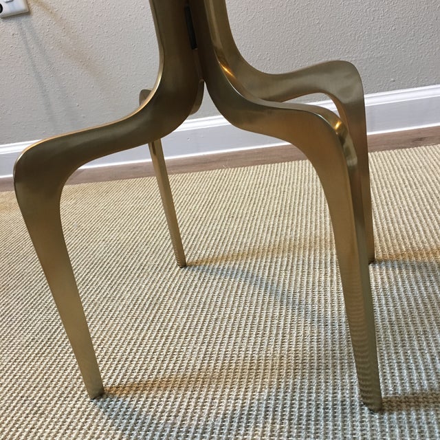 Mid Century Modern Cb2 Round Marble Top Table