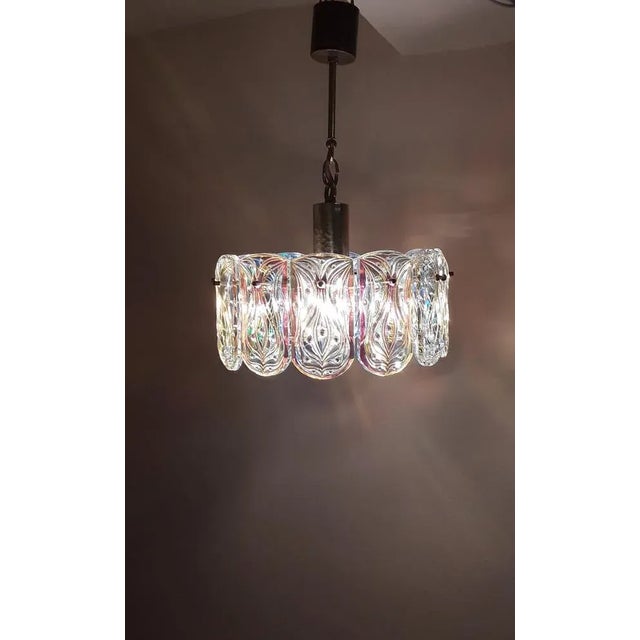 Vintage Chandelier in Crystal & Brass, 1970s For Sale - Image 4 of 7