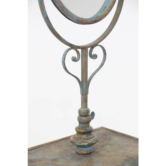 Beautiful wrought iron dressing table dating from the early 1900s, fine French manufacture. The dressing table vanity...