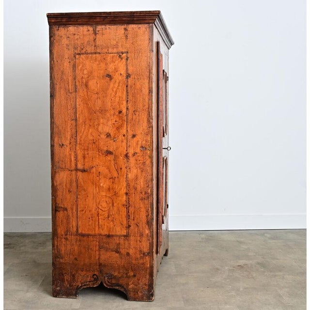 Italian 18th Century Painted Wardrobe For Sale - Image 14 of 15