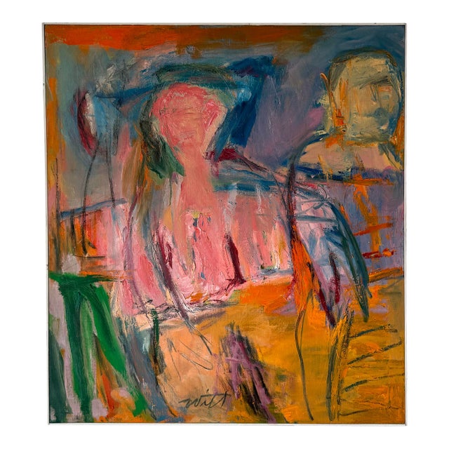 Bill Witt ( American, 1921-2013) Oil on Canvas Painting/Sold For Sale