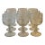1930s Cambridge Imperial Fox Hunt Scene Glass Goblets Tally Ho Hay Day - Set of 9 For Sale