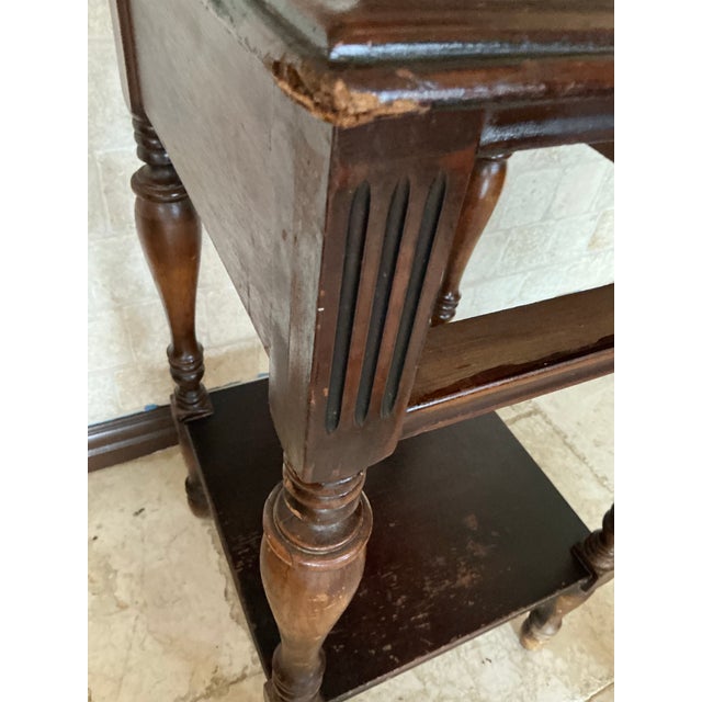 Wood Rare Find, Antique Abernathy Side Table For Sale - Image 7 of 12