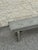 Rustic Vintage Primitive Gray Painted Wood Bench For Sale - Image 3 of 12